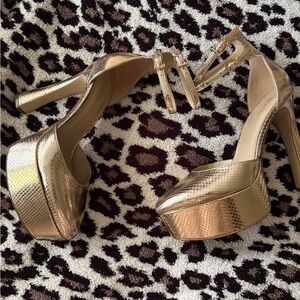 MICHAEL Michael Kors Gold Heeled Sandals